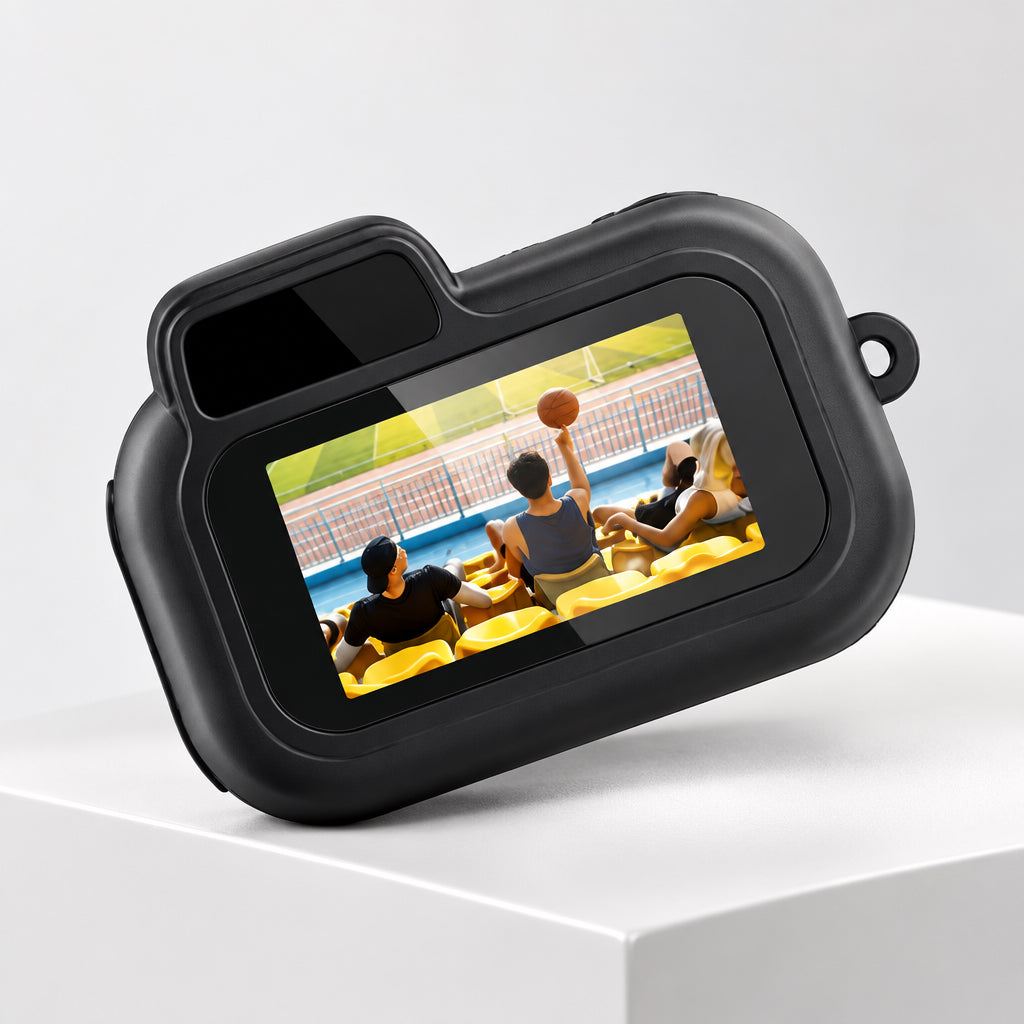 Mini Slr-Shaped 1080P Pocket DV Camera – Portable Body Cam, Action Camera with Display Screen, Loop Recording, & Filters